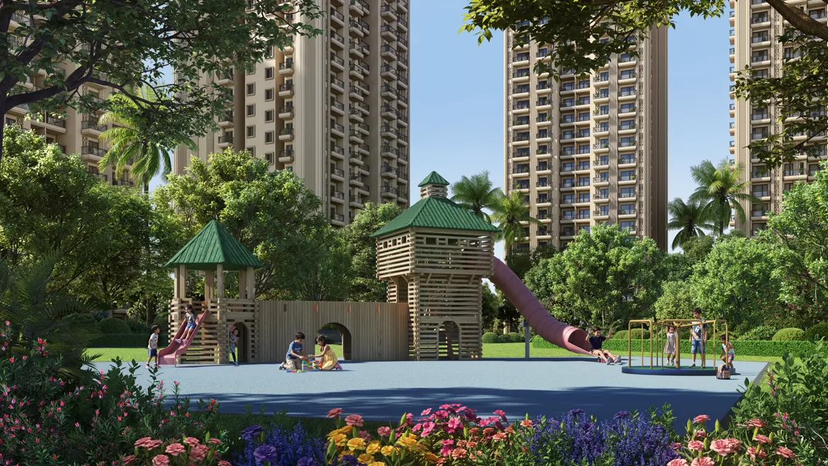 Kids play area, artistic impression