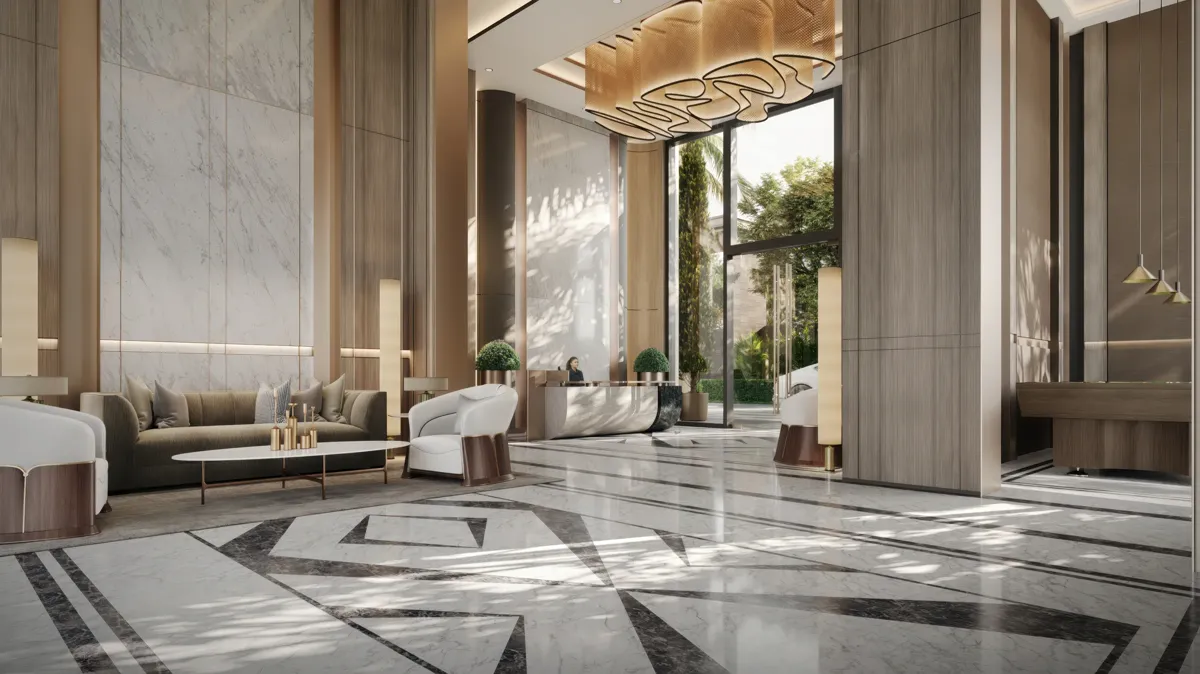 Grand lobby, artistic impression