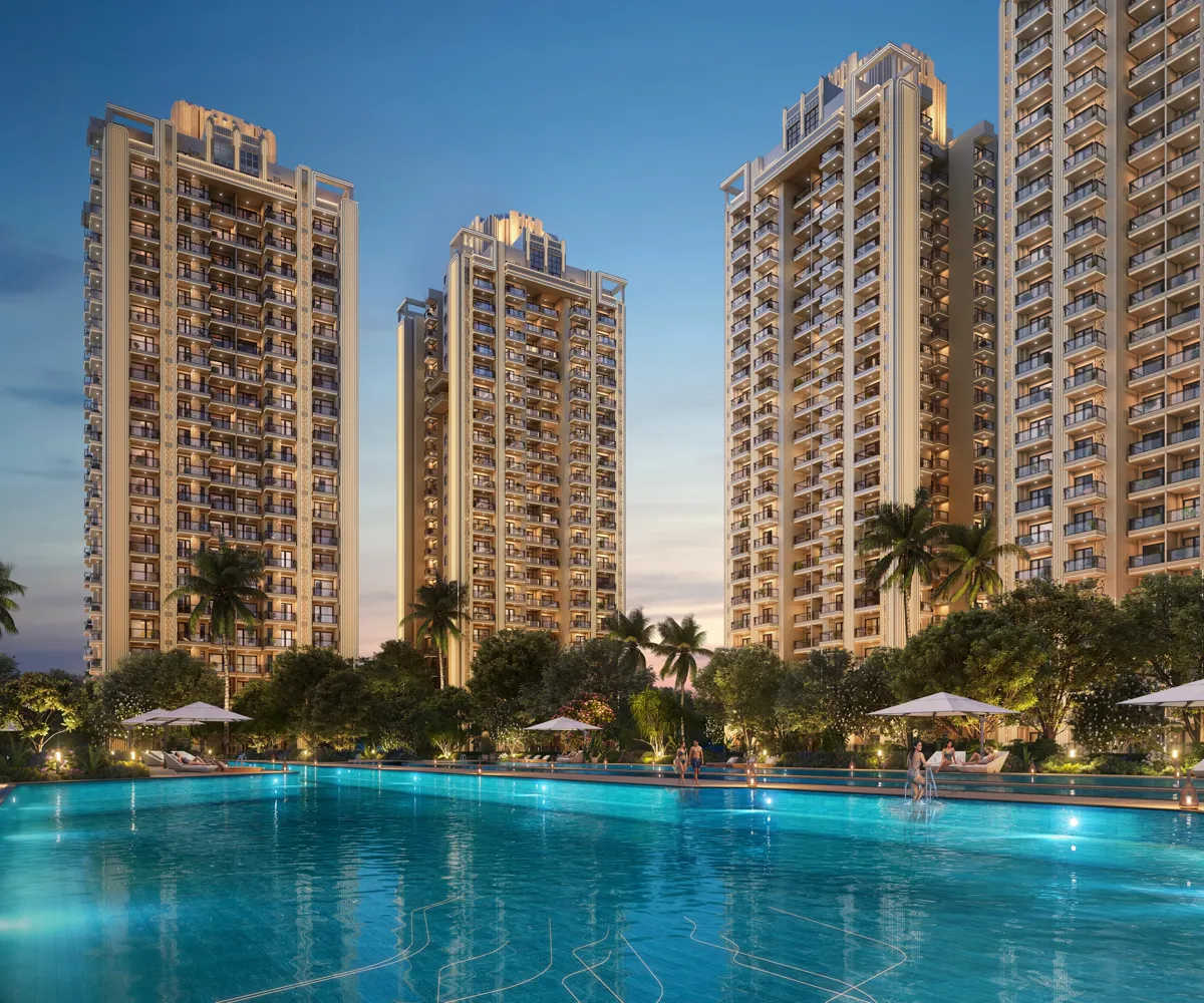 ACE Arte pool at dusk, artistic impression